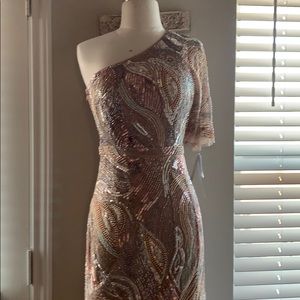 Aidan Mattox beaded formal dress